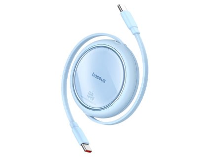 90930 baseus mini navijaci datovy kabel free2draw type c na type c 100 w 1 m modry galaxy blue