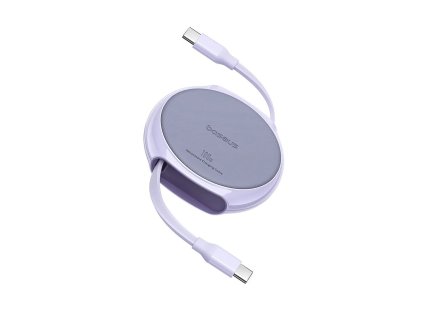 91086 baseus navijaci datovy kabel pathfinder type c na type c 100 w 1 m fialovy nebula purple