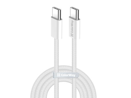 91302 colorway datovy kabel pre macbook pro type c na type c pd rychle nabijanie 60 w 3 a nylon 1 m sivy