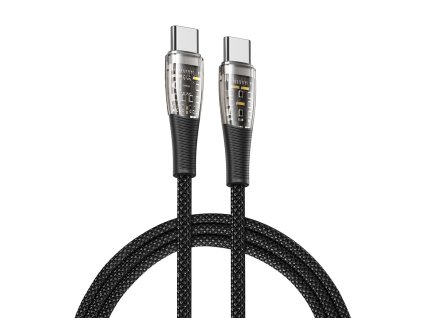 90924 duzzona datovy kabel type c na type c 65 w 1 m sivy