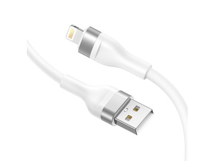 91119 lito datovy kabel usb na lightning rychle nabijanie 2 4 a bez zamotania 1 2 m biely