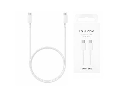 90948 samsung datovy kabel type c na type c rychle nabijanie 3 a 1 8 m biely blister balenie