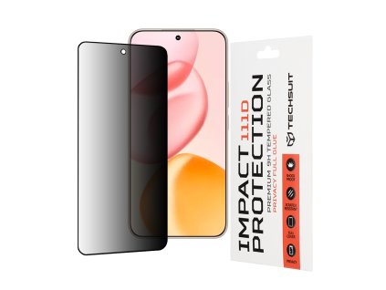 91383 techsuit 111d privacy full glue ochranne tvrdene sklo na honor 400 cierne