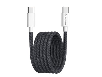 91473 techsuit datovy kabel pre apple android a usb c superrychle nabijanie pd60w flexibilny odolny 1 m cierny