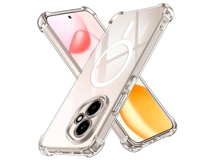 91425 2 techsuit shockproof clear silicone magsafe kryt na honor 400 priehladny