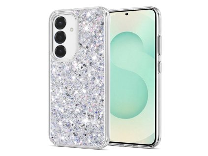 90756 2 techsuit sparkly glitter kryt na samsung galaxy s25 plus biely