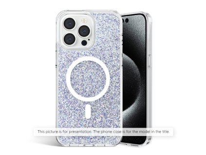 90756 techsuit sparkly glitter kryt na samsung galaxy s25 plus biely