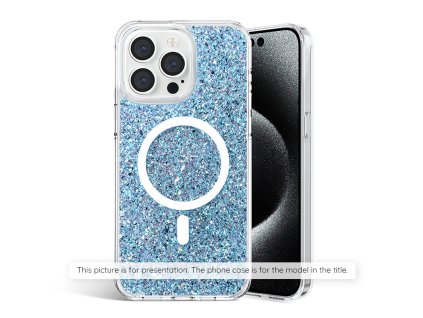 90762 techsuit sparkly glitter kryt na samsung galaxy s25 plus modry