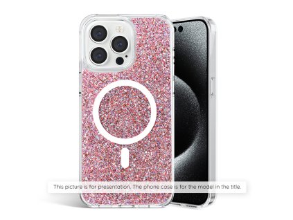 90774 techsuit sparkly glitter kryt na samsung galaxy s25 ultra ruzovy