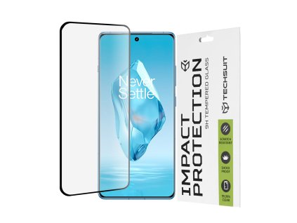 91749 techsuit 111d full cover 3d zahnute tvrdene sklo s celoplosnym lepenim na oneplus 12r cierne