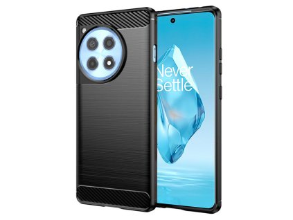 91704 techsuit carbon silicone puzdro na oneplus 12r cierne