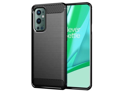 91572 techsuit carbon silicone puzdro na oneplus 9 pro cierne