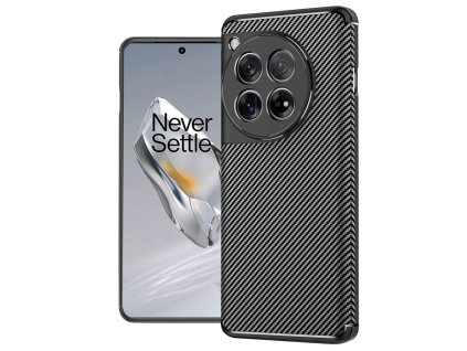 91899 techsuit carbonfiber puzdro na oneplus 12 cierne