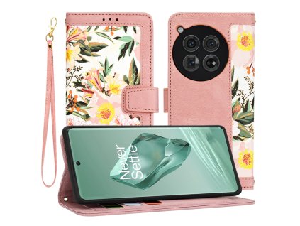 91929 techsuit flipcraft puzdro na oneplus 12 sweetheart pink