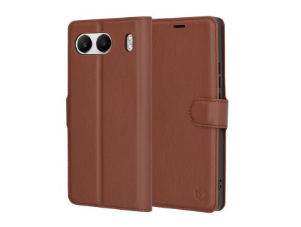 92187 techsuit leather folio puzdro na oneplus nord 4 hnede