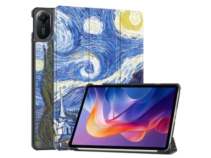 92841 2 techsuit foldpro ochranny kryt na xiaomi redmi pad 2 starry night hviezdny motiv