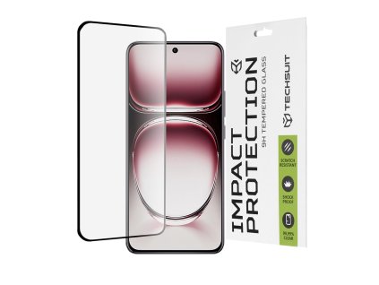 94536 techsuit 111d full cover full glue glass 3d curved screen zakrivene ochranne sklo pre oppo reno12 pro cierne