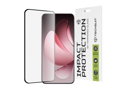 94836 techsuit 111d full cover full glue glass 3d curved screen zakrivene ochranne sklo pre oppo reno13 pro cierne