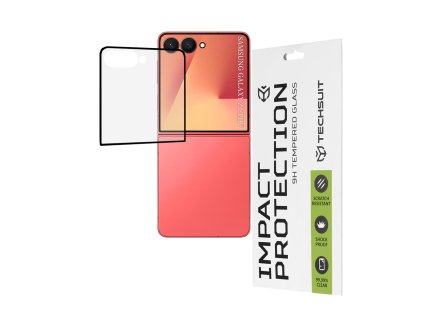 93615 2 techsuit 111d full cover full glue glass ochranne sklo predny displej pre samsung galaxy z flip7 cierne
