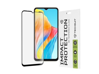 93786 techsuit 111d full cover full glue glass ochranne sklo pre oppo a38 a18 cierne