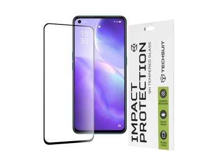 93645 techsuit 111d full cover full glue glass ochranne sklo pre oppo reno5 5g find x3 lite 5g cierne