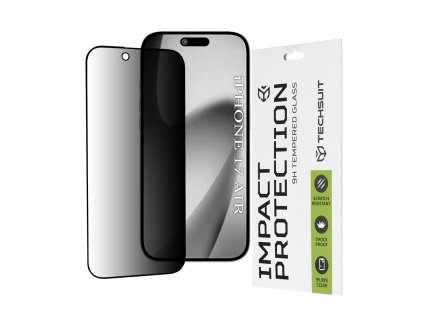 93405 2 techsuit 111d privacy full glue ochranne privatne sklo pre iphone 17 air cierne