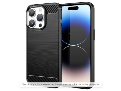 93372 techsuit carbon silicone kryt pre iphone 17 pro max cierny