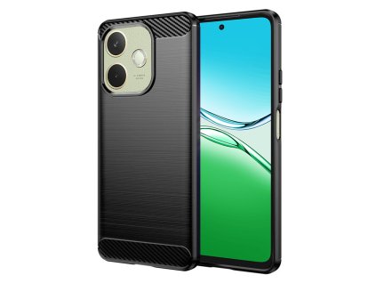 95130 techsuit carbon silicone kryt pre oppo a5 pro 4g a5 pro 5g cierny