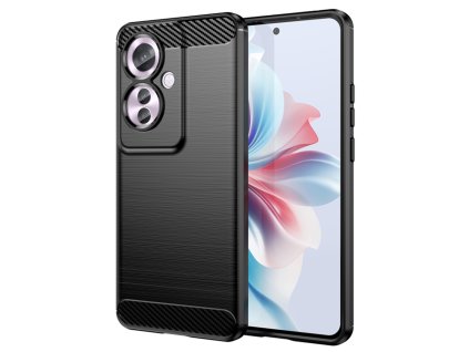 93942 techsuit carbon silicone kryt pre oppo reno11 f cierny