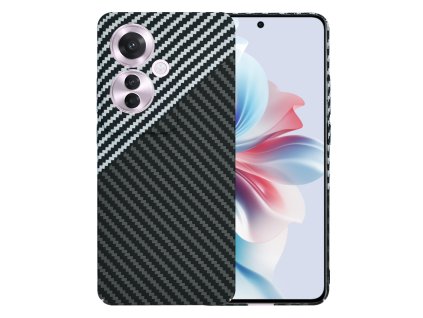 94398 techsuit carbonite fibershell kryt pre oppo reno11 f maskovaci sivy