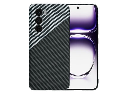 94428 techsuit carbonite fibershell kryt pre oppo reno12 maskovaci sivy