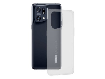 93666 techsuit clear silicone kryt pre oppo find x5 pro 5g transparentny