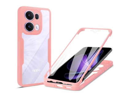 95094 techsuit colorverse 360 series kryt ochranne sklo pre oppo reno13 pro ruzovy