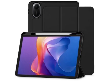 93423 2 techsuit flex trifold puzdro so stojanom a drziakom na ceruzku pre xiaomi redmi pad 2 cierne