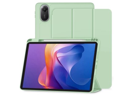 93444 1 techsuit flex trifold puzdro so stojanom a drziakom na ceruzku pre xiaomi redmi pad 2 matcha zelene