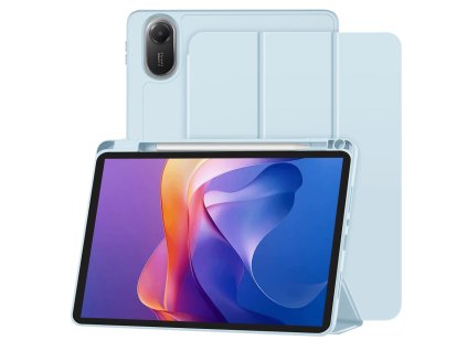93429 2 techsuit flex trifold puzdro so stojanom a drziakom na ceruzku pre xiaomi redmi pad 2 nebesky modre