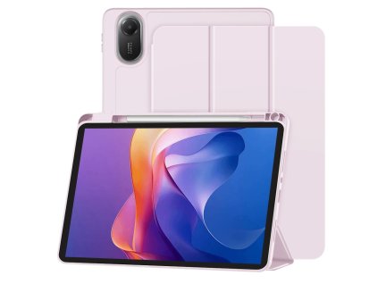 93426 2 techsuit flex trifold puzdro so stojanom a drziakom na ceruzku pre xiaomi redmi pad 2 ruzove