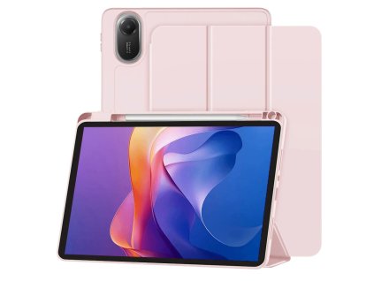 93426 1 techsuit flex trifold puzdro so stojanom a drziakom na ceruzku pre xiaomi redmi pad 2 ruzove
