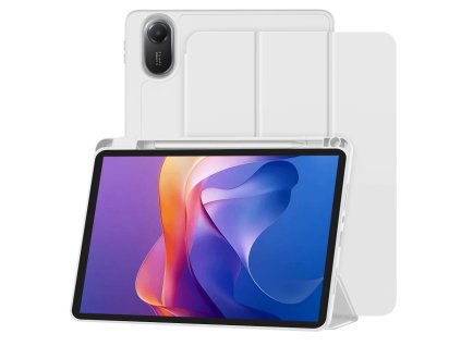 93435 2 techsuit flex trifold puzdro so stojanom a drziakom na ceruzku pre xiaomi redmi pad 2 sive