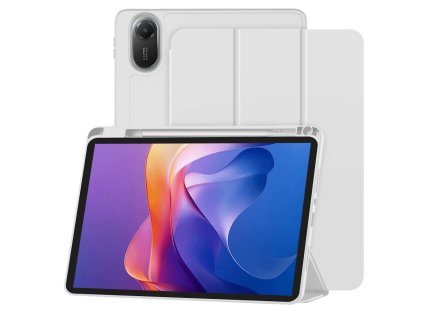93435 1 techsuit flex trifold puzdro so stojanom a drziakom na ceruzku pre xiaomi redmi pad 2 sive