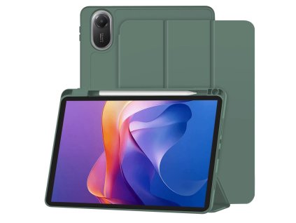 93441 2 techsuit flex trifold puzdro so stojanom a drziakom na ceruzku pre xiaomi redmi pad 2 zelene