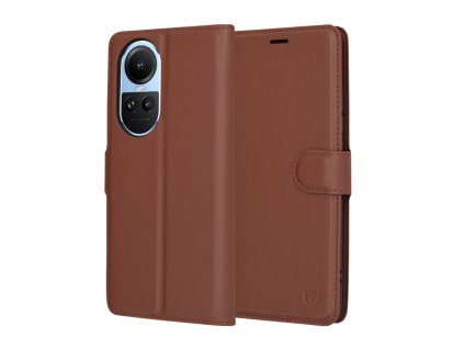 93987 techsuit leather folio puzdro pre oppo reno10 reno10 pro hnede