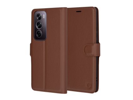 94236 techsuit leather folio puzdro pre oppo reno12 pro hnede