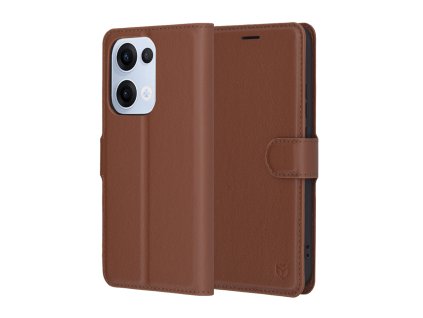 94905 techsuit leather folio puzdro pre oppo reno13 hnede