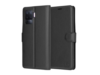 93981 techsuit leather folio puzdro pre oppo reno5 lite oppo a94 4g cierne