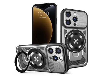 96741 techsuit ruggedcam kryt pre iphone 15 pro max sivy