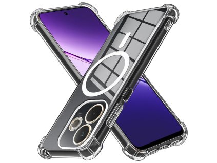 95157 techsuit shockproof clear silicone magsafe obal pre oppo a5 pro 4g a5 pro 5g priehladny