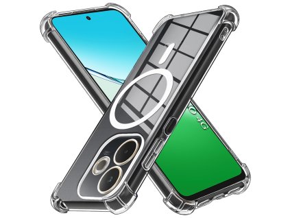 95157 6 techsuit shockproof clear silicone magsafe obal pre oppo a5 pro 4g a5 pro 5g priehladny
