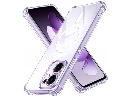 95112 techsuit shockproof clear silicone magsafe obal pre oppo reno13 f 4g reno13 f 5g reno13 fs 5g priehladny
