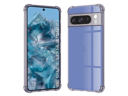 96528 2 techsuit shockproof clear silicone obal pre google pixel 8 pro dymovo cierny